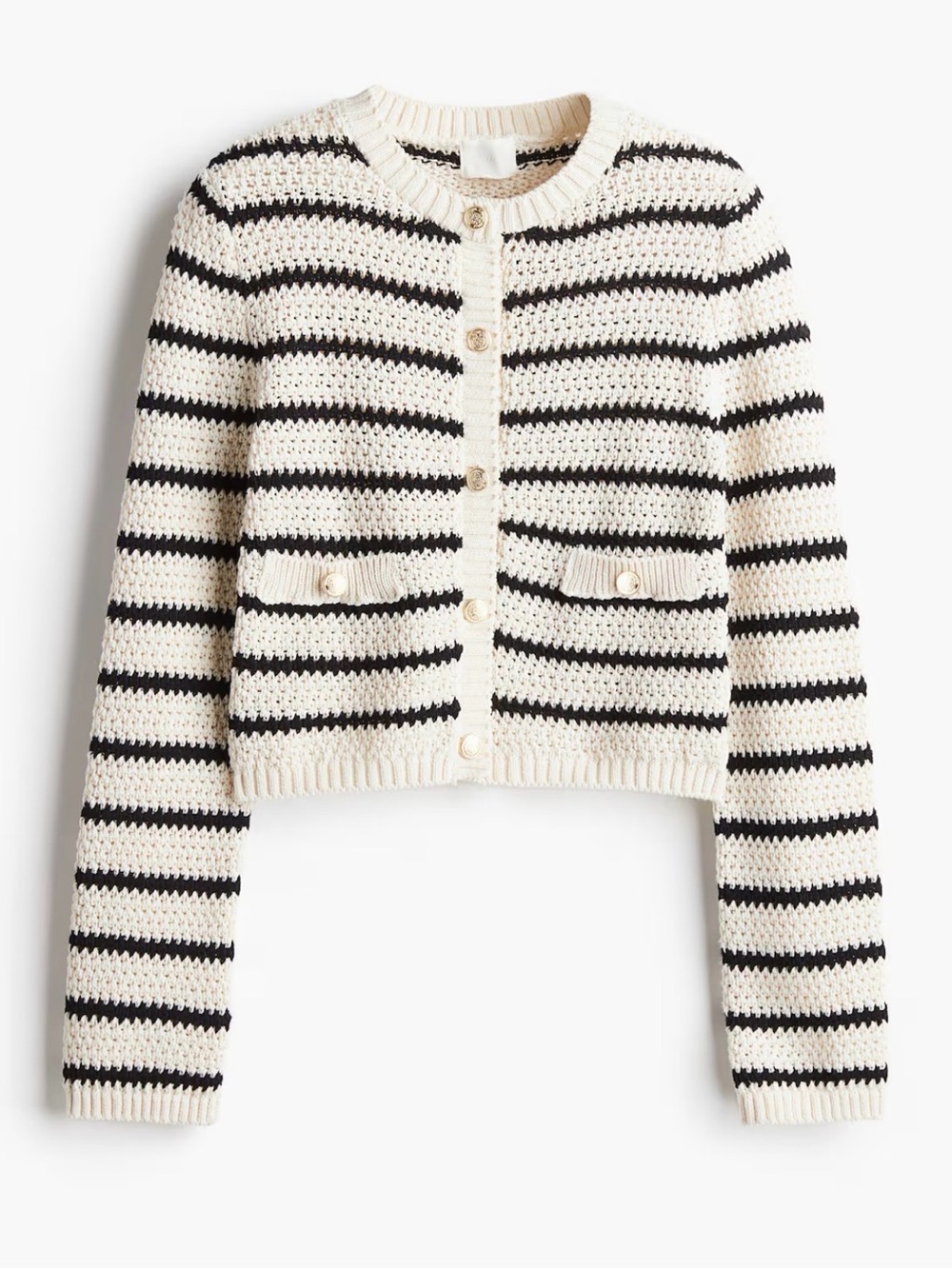 H&M Textured Knit Cardigan XS